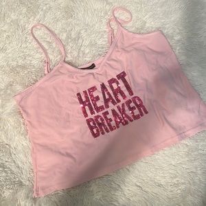 💕Pink Nite Shirt/heart short set